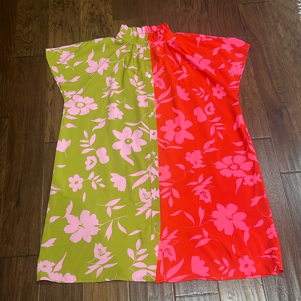 THML multicolor tunic dress